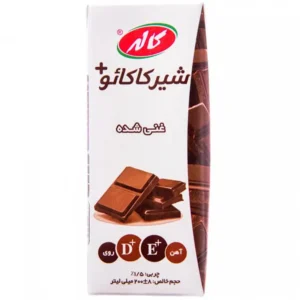 شیر کاکائو کم چرب مدت دار حاوی ویتامین D و E کاله 200 میلی لیتری